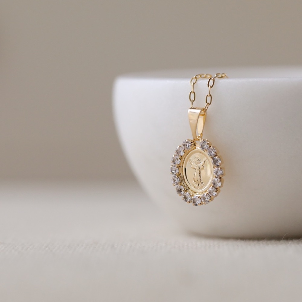 Baby Jesus Necklace | 18k Gold Filled - Picture 3 of 9